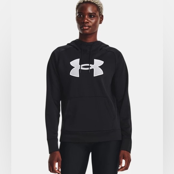 SET top + bottom Under Armour fleece hoodie and pants black NEW with tags - Picture 4 of 10